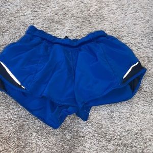 Lululemon blue hotty hot shorts